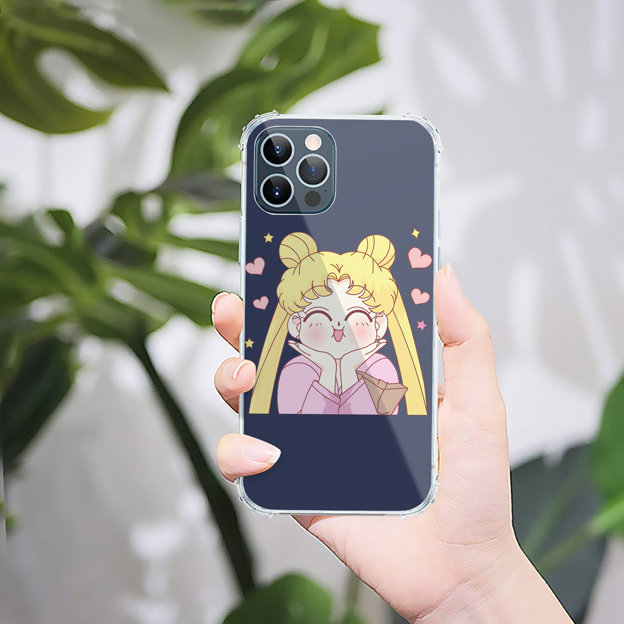 （画像用） 美少女戦士セーラームーン 愛野 美奈子 あいの みなこ Sailor Moon Aino Minako 【iPhone 12シリーズ対応】透明スマホケース（クリアソフトケース）